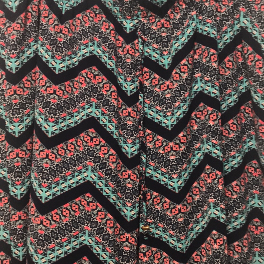 Chevron Patterned Palazzo Pants - image 5